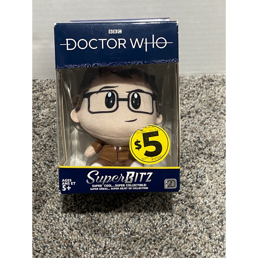 Plush Figure BBC Doctor Who Tenth Doctor Brown NIB SuperBITZ Stylized Small OS